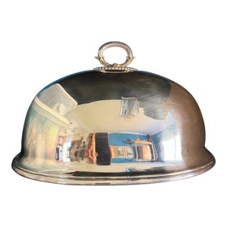 Late 19th Century Silver Plated Cloche For Sale