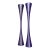 Rare 1960 Verner Panton Vip-302-1 Candlesticks Svend Andersen Denmark Purple Reversible Wood Pair For Sale