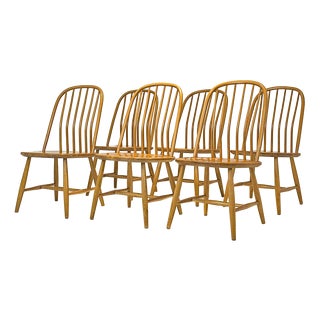 Akerblom Chairs by Bengt Åkerblom for Nässjö Chair Factory, Sweden, 1954, Set of 6 For Sale