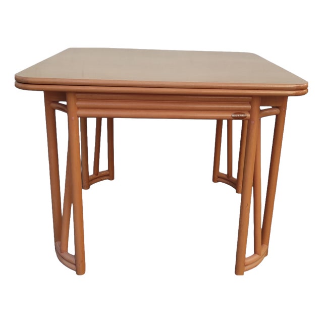 Vintage Bamboo Table by Roberti Rattan, 1960s For Sale