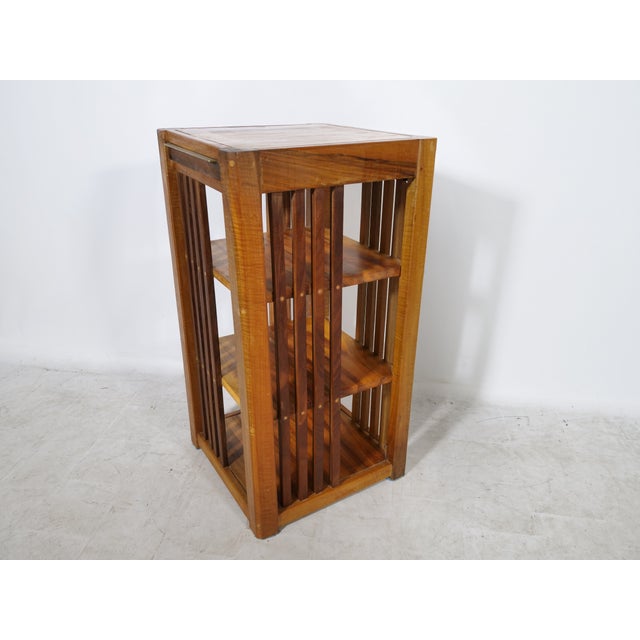 Mid-Century Cherrywood Shelf, 1960s For Sale - Image 9 of 15
