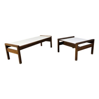 Belgian Coffee Tables in Wenge from Beaufort, 1960s, Set of 2 For Sale