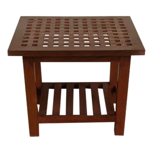 Wood Grate Coffee Table