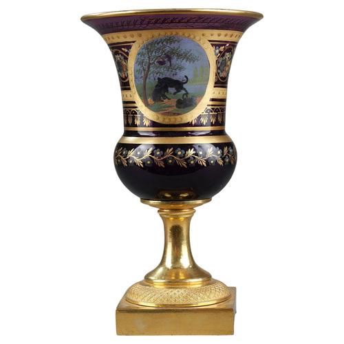 Opaline Medicis Vase in the style of La Fontaine, 1820 For Sale - Image 17 of 17