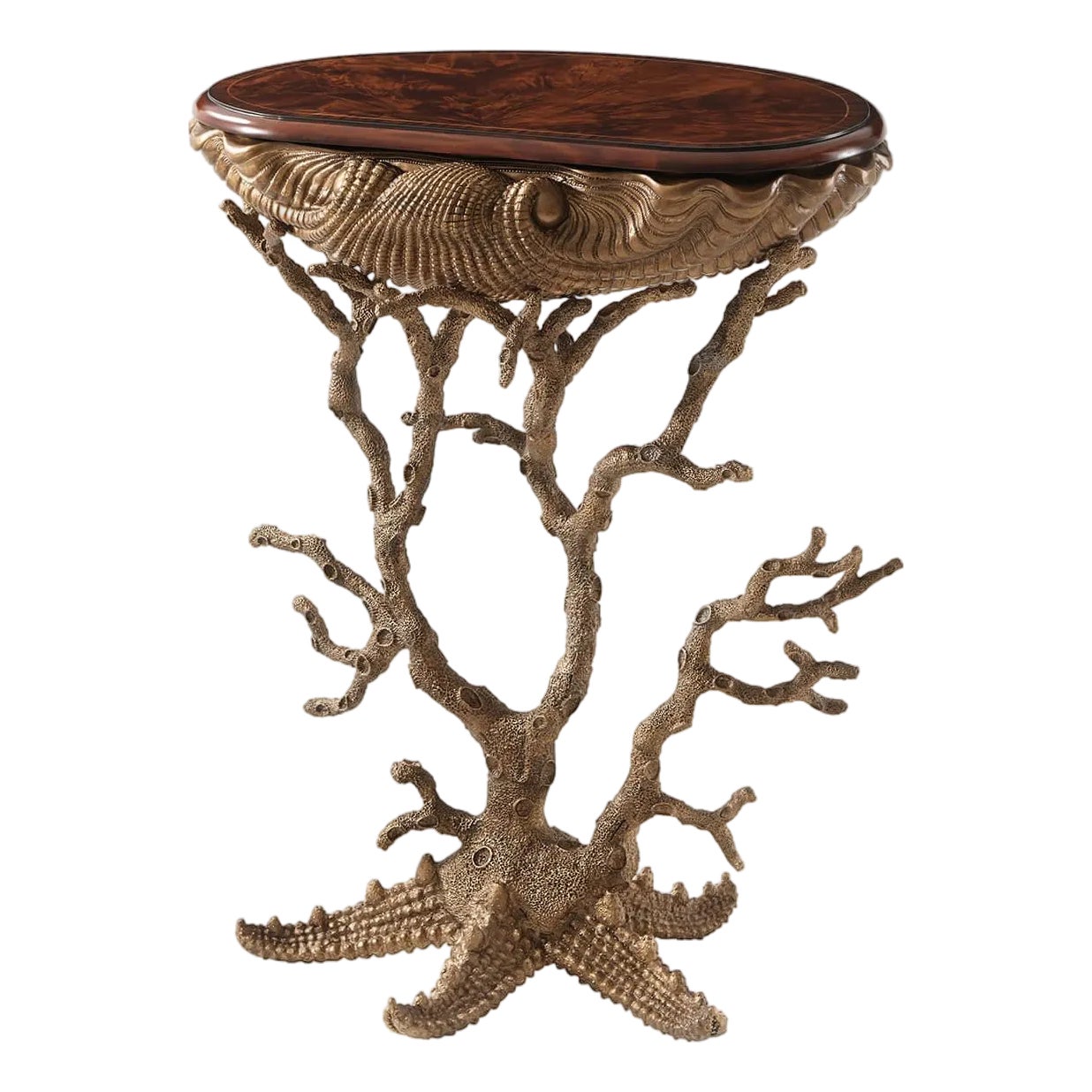 Italian Gilt Grotto Table | Chairish
