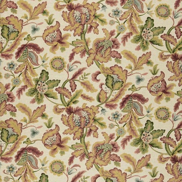 Schumacher Shelton Tree Fabric in Spice For Sale