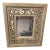 Carved Floral Motif Gold Washed Mirror For Sale