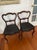 Set of Antique Victorian Rosewood Balloon Back Chairs Pair with Carved Central Splats and Central Scroll Details. The...