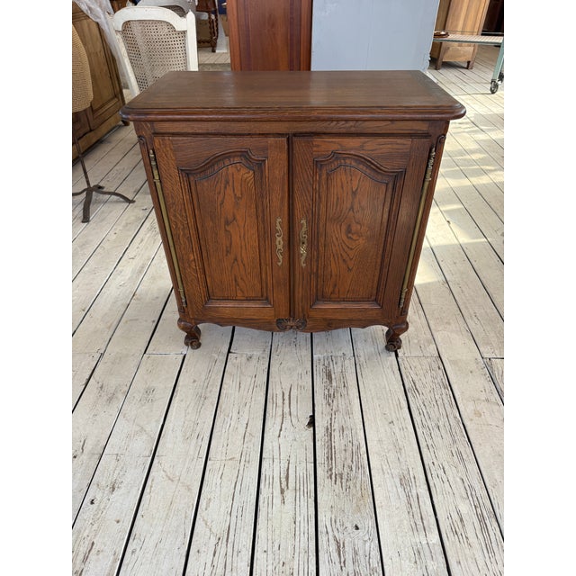 19th Century French Louis XV Provincial Solid Oak Sideboard / Buffet. For Sale - Image 10 of 12