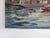 Mid century impressionist oil on canvas painting of a river flower market by Reynaldo Maya (b. 1911) Mexico. Signed lower...