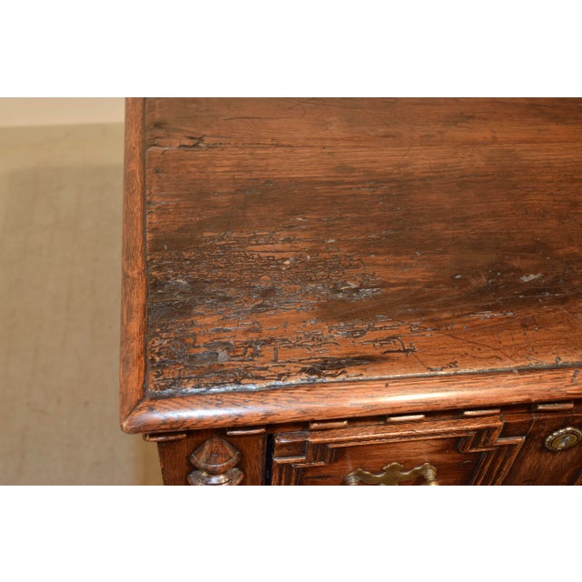 Brown 18th C English Oak Dresser Base For Sale - Image 8 of 9
