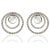 Kabana 14k white gold earrings with 1.16 carat of diamonds and mother of pearl inserts. 8.42 grams