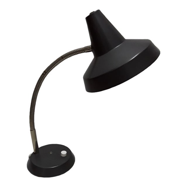 Swivel Metal Table Lamp with Chrome Spiral, 1970s For Sale