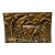 Vintage Bronze-Tone Relief Plaque of Farmer With Ox For Sale