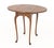 Early 20th Century Queen Anne Style Walnut Drop Leaf Oval Side Table For Sale - Image 5 of 6