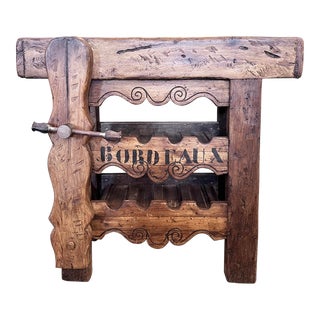 French Bordeaux Wine Tasting Work Bench For Sale
