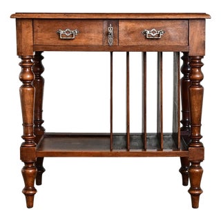 English 20th Century Canterbury Storage Table For Sale