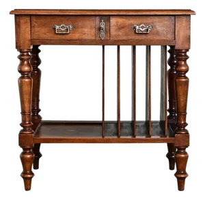 English 20th Century Canterbury Storage Table
