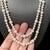 White Fine Quality Akoya Pearl Necklace 14k Gold 42" 8.5 mm Certified For Sale - Image 8 of 12