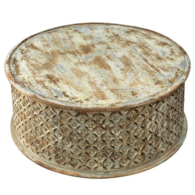 Vintage Round Side Table For Sale - Image 4 of 4