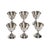 1950s Set of Six Mid Century Modern Alphonse La Paglia Sterling Silver Wine Goblets For Sale In Portland, OR - Image 6 of 15