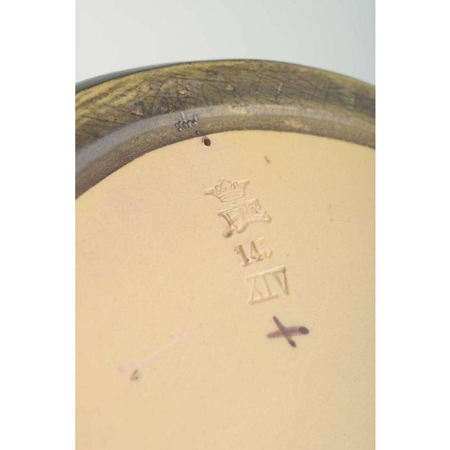 Art Pottery Bowl with Three Seals from Ipsens Enke, Denmark, 1920s For Sale - Image 4 of 5