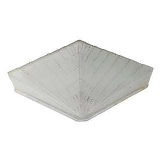 Single French Art Deco Wall Sconce by Degue For Sale