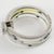 Metal Emilio Pucci Stacked Silvered Spacer Bracelet Bangle with Lucite and Silk For Sale - Image 7 of 13
