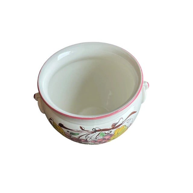 1980s Ceramica Toscana Maestri Artigiani Italiani Large Planter For Sale In Milwaukee - Image 6 of 10