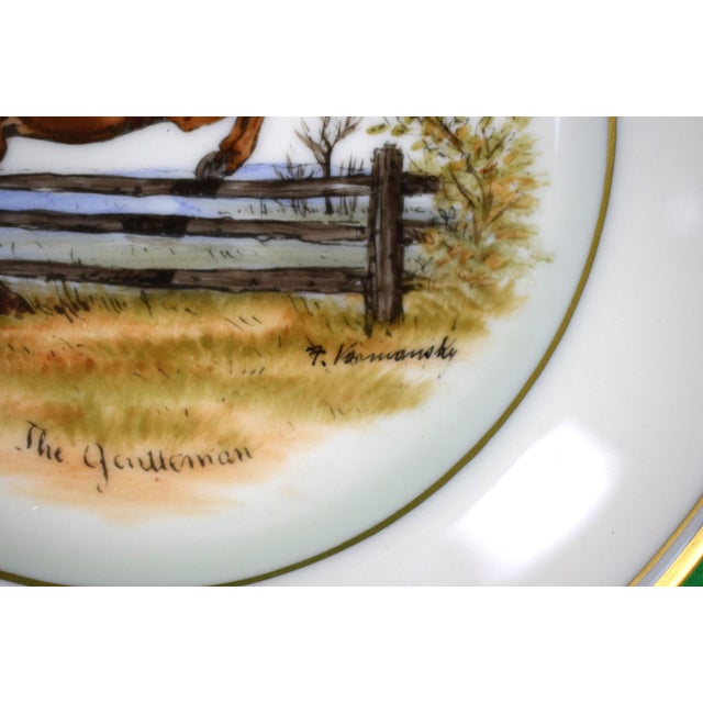 Traditional Set X 11 Frank Vosmansky X Abercrombie & Fitch Porcelain Bread Plates For Sale - Image 3 of 14