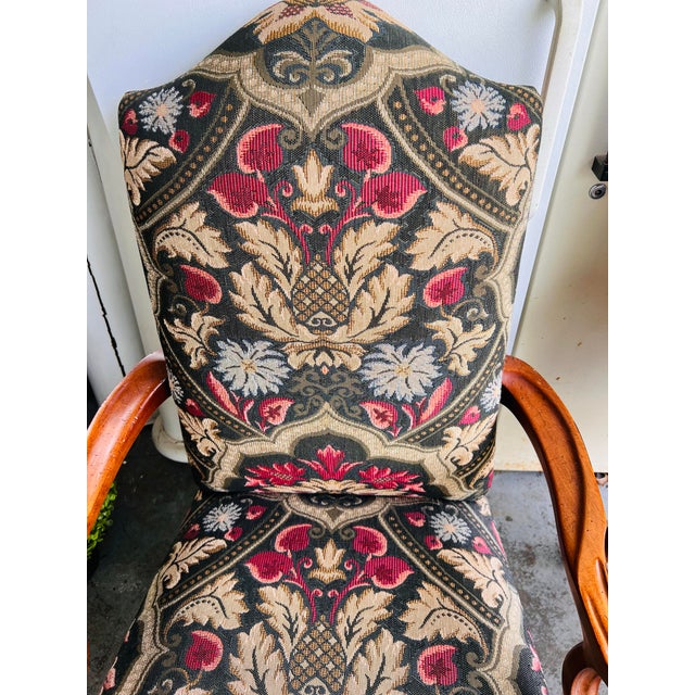 Brown Century Furniture Chippendale Style Carved Mahogany Armchairs With Ball & Claw Feet a Pair For Sale - Image 8 of 11