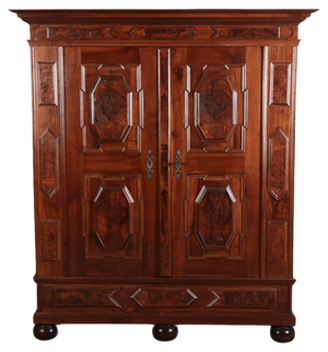 Antique Baroque Cabinet in Walnut, 1750s
