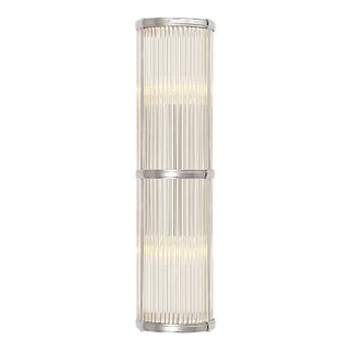 Visual Comfort Ralph Lauren Allen Medium Sconces Polished Nickel (2) For Sale