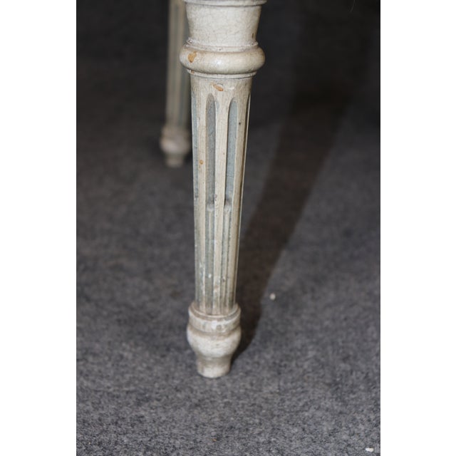 Pair of Antique Louis XVI Style Paint Decorated Arm Chairs by Maison Jansen For Sale - Image 12 of 17