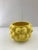 Boho Chic Lemon Yellow Glazed Ceramic Cache Pot For Sale - Image 3 of 7
