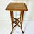 1950s Vintage Arts & Crafts Boho Chic Oak, Cane & Brass Stick & Ball Drinks Table For Sale - Image 12 of 13