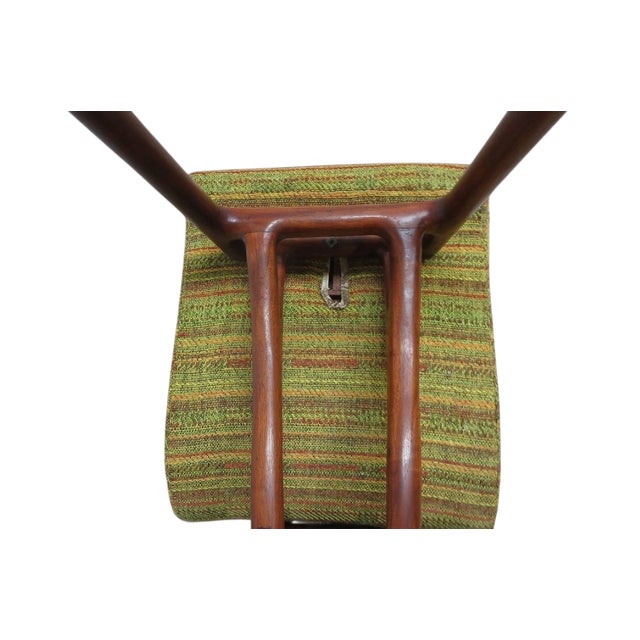 Rare Vintage Danish Modern Solid Teak Chair Desk Lounge Side Dining Accent For Sale - Image 4 of 9