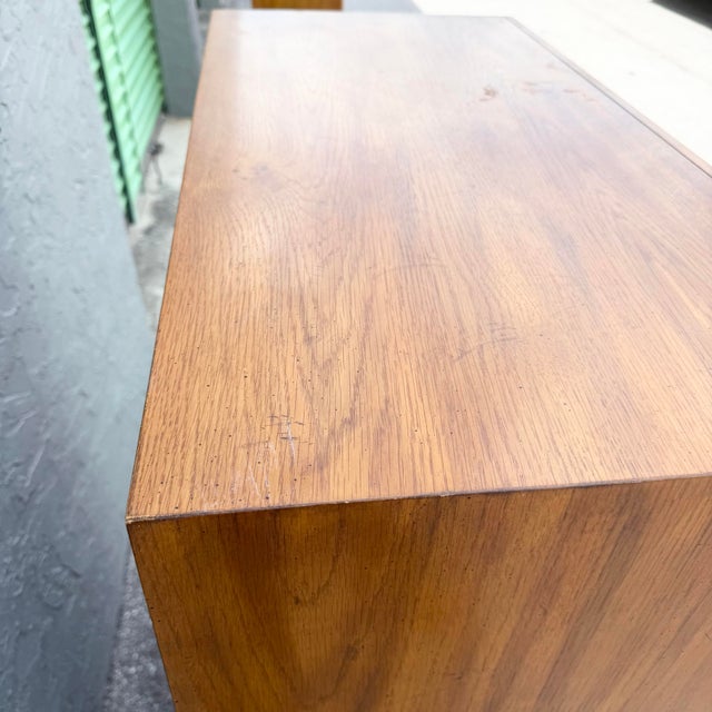 Brown Drexel “Passages” Campaign Style Highboy Dresser For Sale - Image 8 of 12