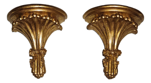 Gilded Wall Bracket in Resin, 1970s