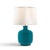Port 68 Lakewood Lamp, Crackled Turquoise For Sale - Image 4 of 4