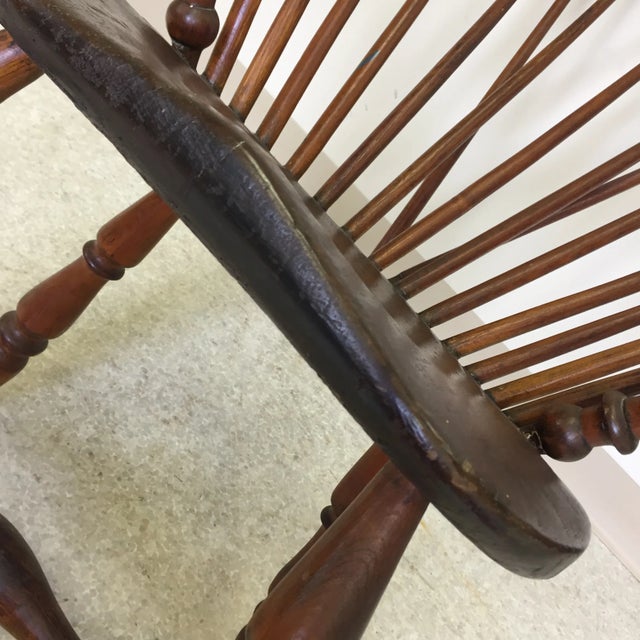 Late 18th Century Brace Back Windsor Arm Chair For Sale - Image 10 of 13