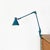 1960s Mid-Century Modern Italian Teal Colored Metal Aure Clamp Lamp by Stilnovo, 1960s For Sale - Image 5 of 16