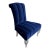 Mid Century Modern Phyllis Morris Lucite Chair W Sapphire Blue Velvet For Sale