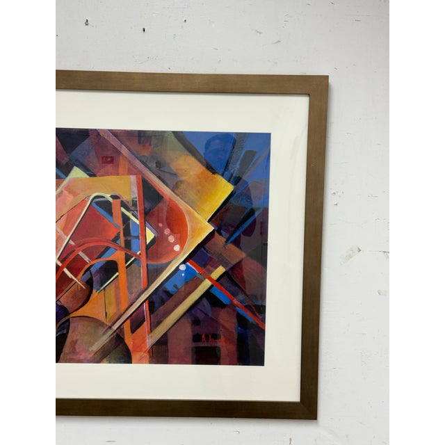 Late 20th Century Ann Arnold "Abstractly So" Abstract Painting, Framed For Sale - Image 5 of 12