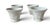 1950s Set 4 Indiana Milk Glass Grape Colony Harvest Footed Cups, 1950s For Sale - Image 5 of 7