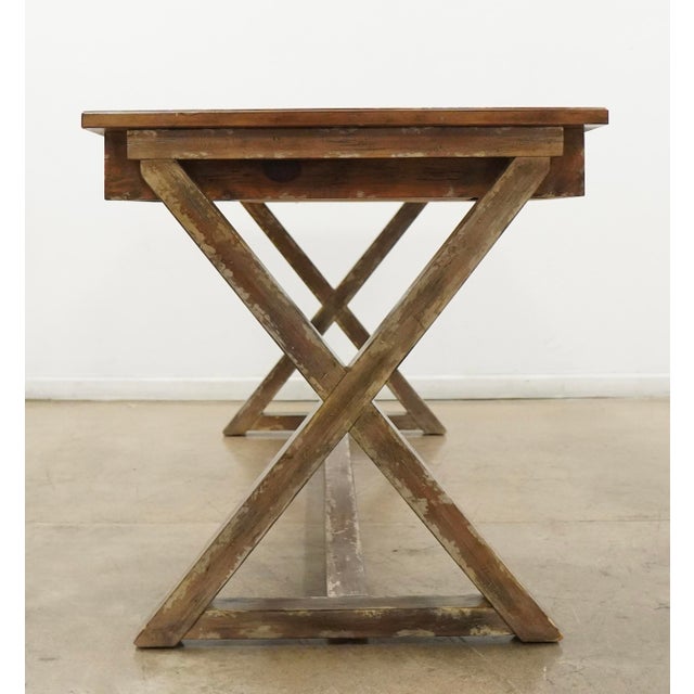 Brown Hooker Furniture Melange Bennett X-Base Writing Desk For Sale - Image 8 of 17