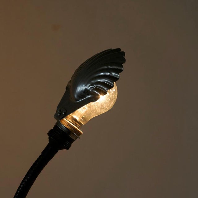 Art Deco Shell Shade Table Lamp, 1950s For Sale - Image 13 of 16