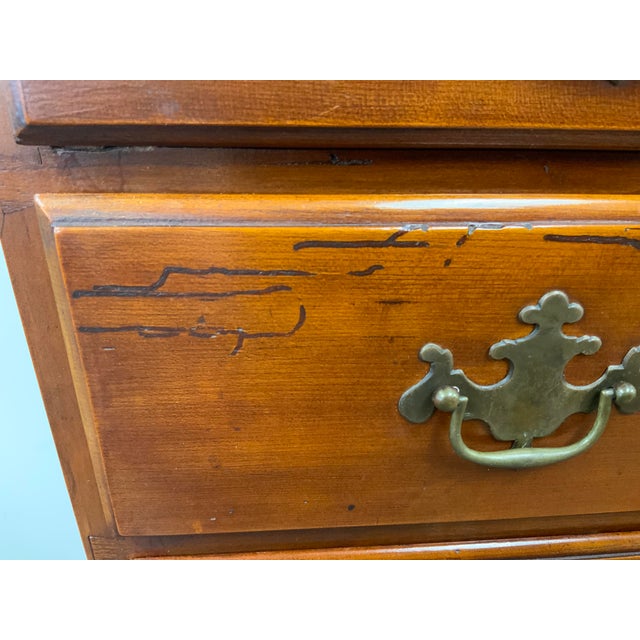 18th Century Queen Anne Cherry Highboy For Sale - Image 13 of 16