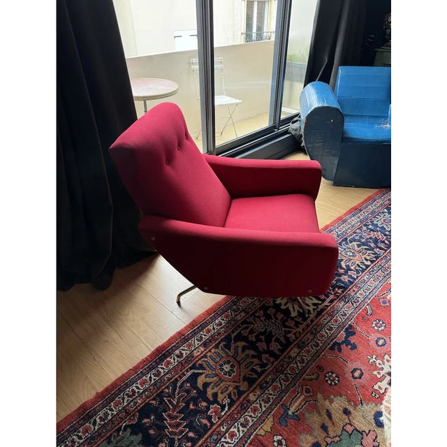 Mid-Century Modern Lounge Chair from Steiner, France, 1950 For Sale - Image 3 of 11