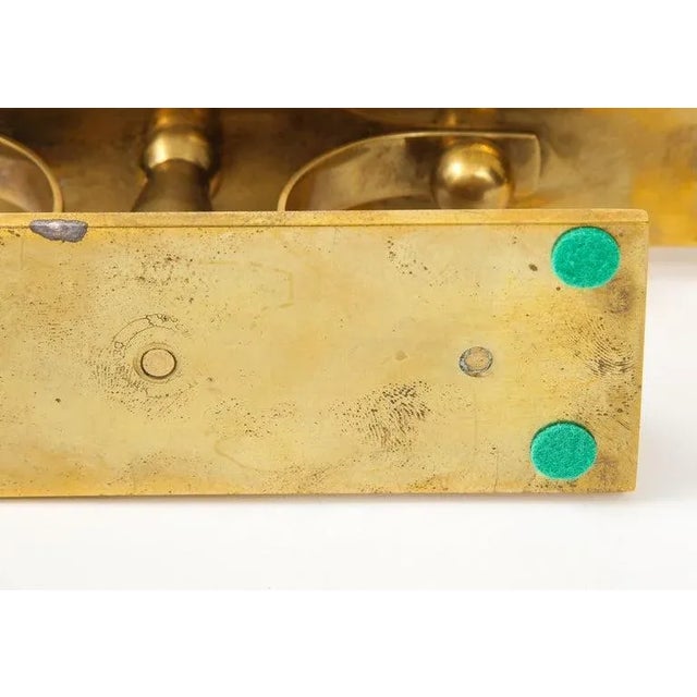 1960s Danish Brass Candelabra For Sale - Image 4 of 13